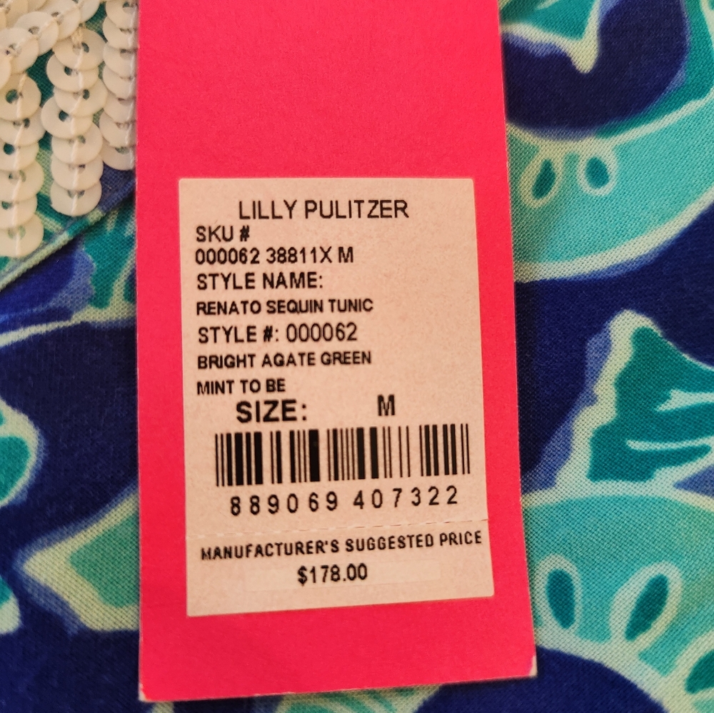 Lilly Pulitzer Renato Tunic New with tags Gorgeous Lilly Top! $178 Retail!! - Picture 7 of 16